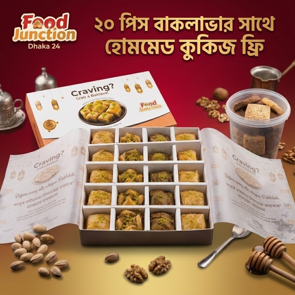 অথেনটিক প্রিমিয়াম টার্কিশ বাকলাভা ২০ পিছ